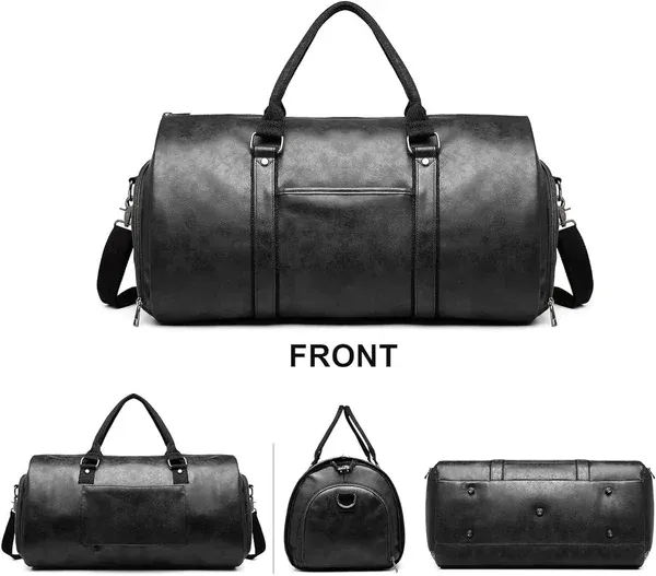 Black_Wax_Leather_Premium_&_Elegant_Duffel_Bag_For_Unisex