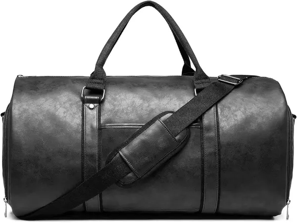 Black_Wax_Leather_Premium_&_Elegant_Duffel_Bag_For_Unisex