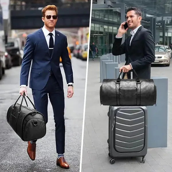 Black_Wax_Leather_Premium_&_Elegant_Duffel_Bag_For_Unisex