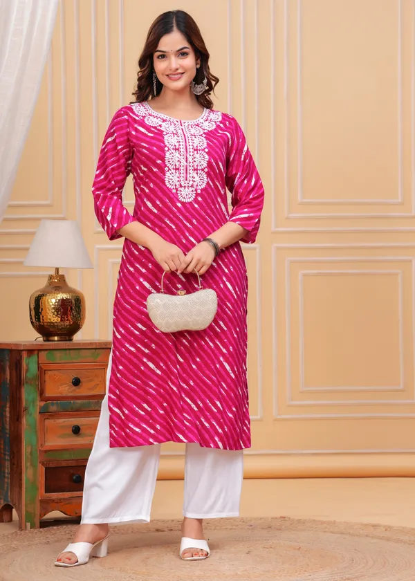 Rani_Leheriya_Printed_Embroidered_Mirror_Work_Straight_Kurta_With_Palazzo_For_Women