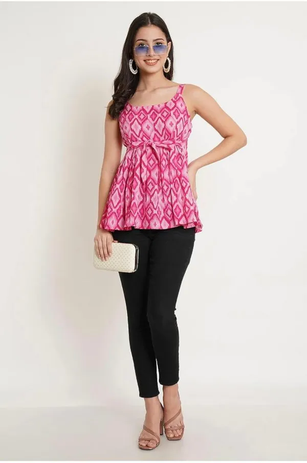 Pink_Floral_Printed_Regular_Cami_Crop_Tops_For_Women