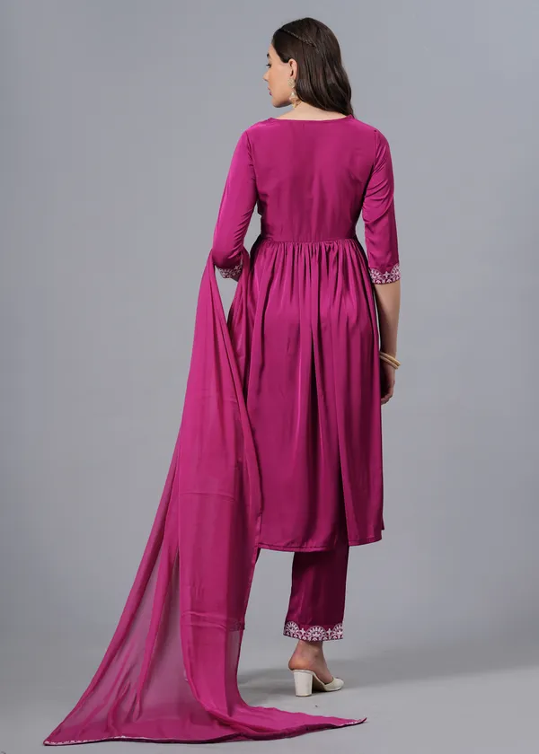 Pink_Floral_Embroidered_Regular_Thread_Work_A-Line_Kurta_With_Palazzos_&_Dupatta_For_Women