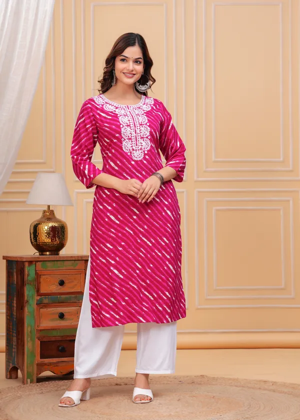 Rani_Leheriya_Printed_Embroidered_Mirror_Work_Straight_Kurta_For_Women