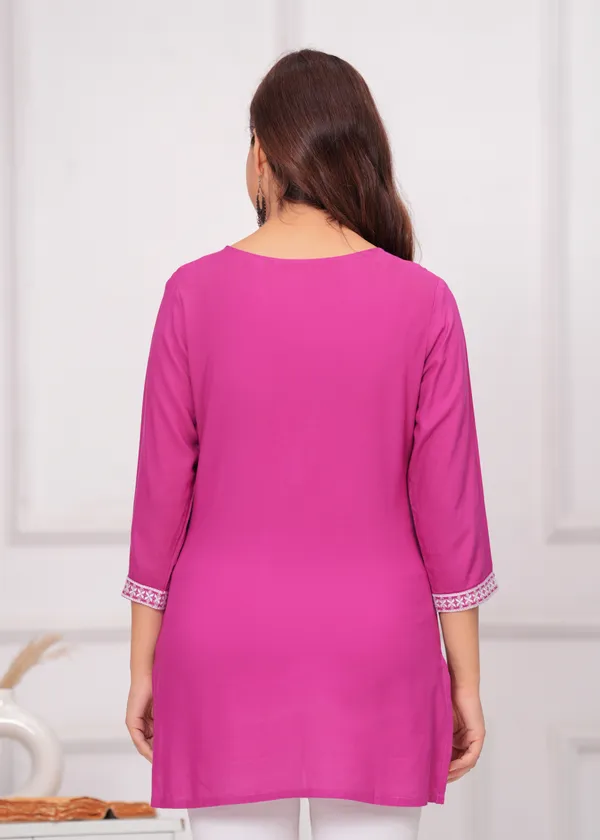 Pink_Embroidered_Tunics_For_Women