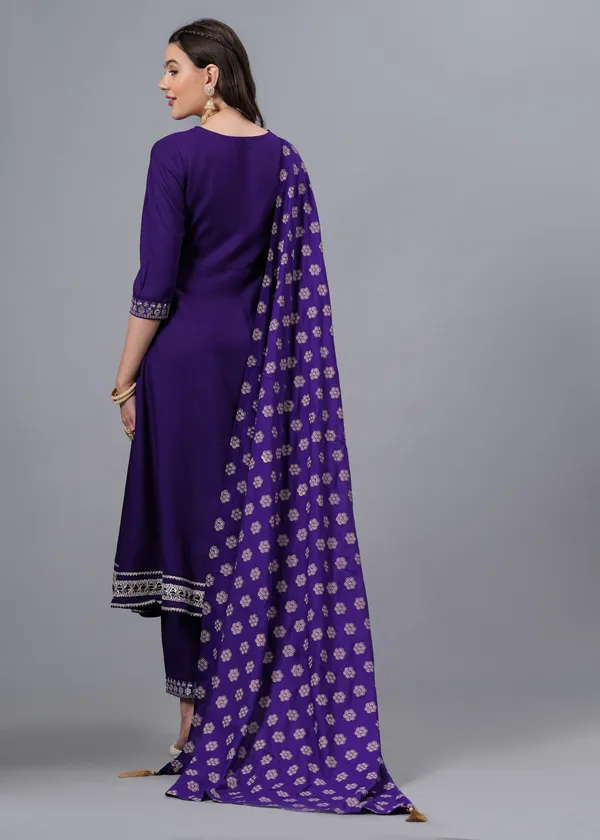 Purple_Embroidered_Sequinned_Anarkali_Kurta_&_Trousers_With_Dupatta_For_Women