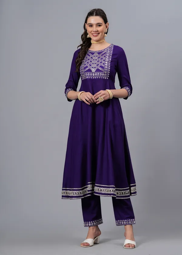 Purple_Embroidered_Sequinned_Anarkali_Kurta_&_Trousers_With_Dupatta_For_Women