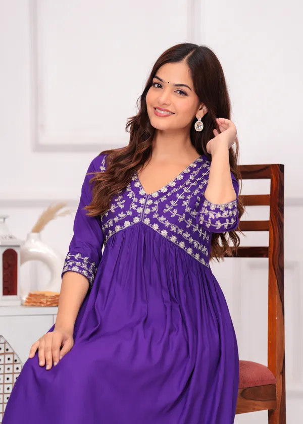Purple_Embroidery_Ethnic_Dress_For_Women
