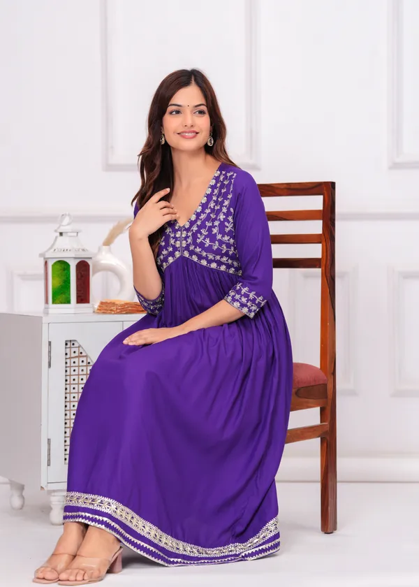 Purple_Embroidery_Ethnic_Dress_For_Women
