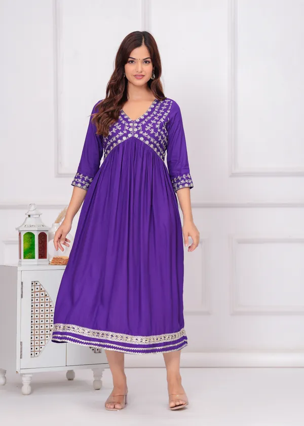 Purple_Embroidery_Ethnic_Dress_For_Women