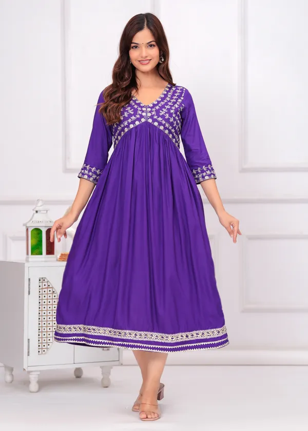 Purple_Embroidery_Ethnic_Dress_For_Women