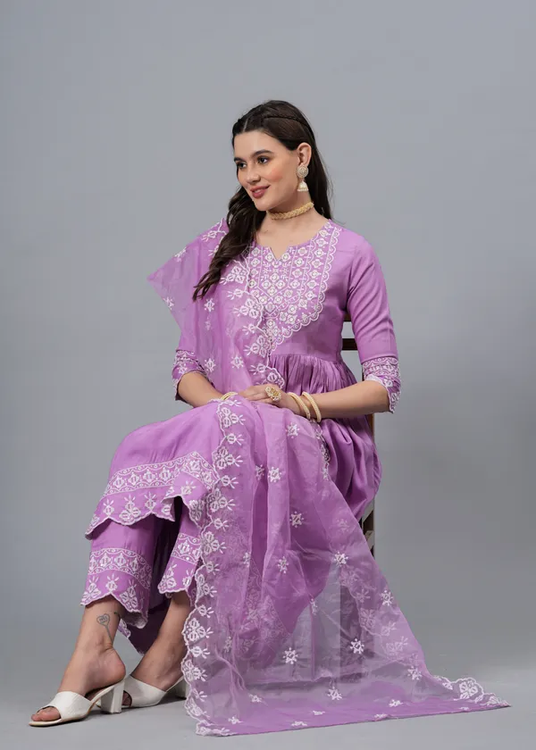 Black_Floral_Embroidered_Regular_Straight_Kurta_With_Palazzos_For_Women