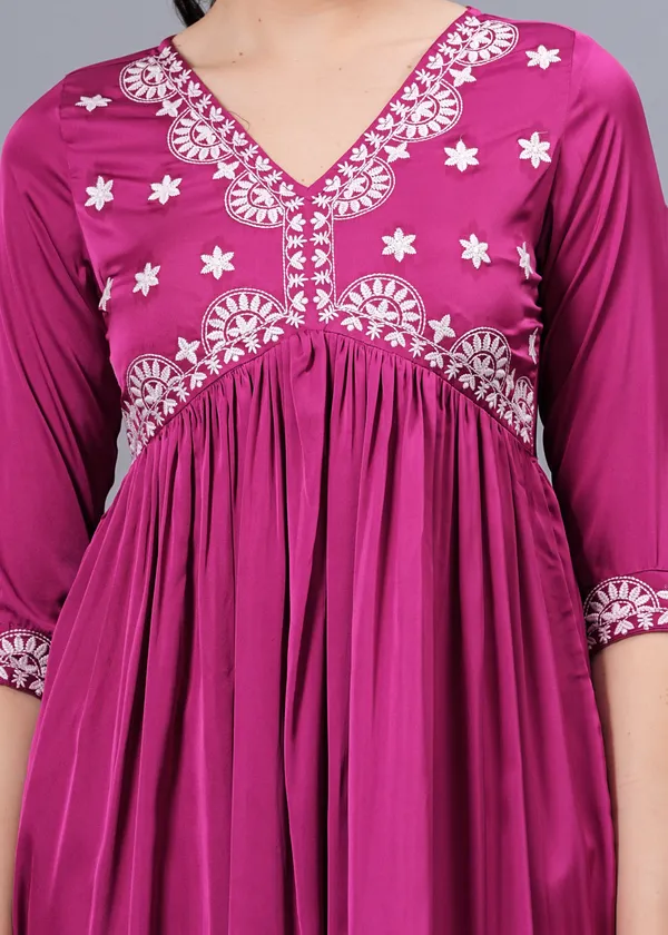 Pink_Ethnic_Motifs_Printed_V-Neck_Embroidered_Top_For_Women