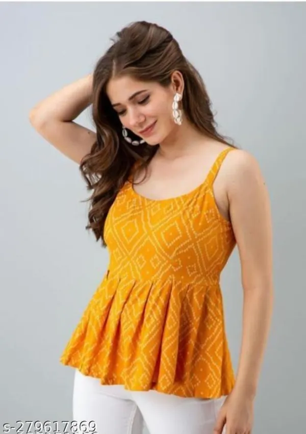 Yellow_Floral_Printed_Regular_Cami_Crop_Tops_For_Women