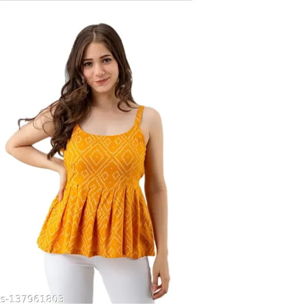 Yellow_Floral_Printed_Regular_Cami_Crop_Tops_For_Women