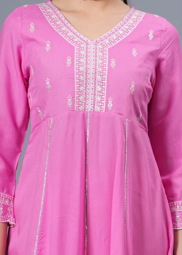 Pink_Ethnic_Motifs_Embroidered_Regular_Sequinned_Anarkali_Kurta_With_Palazzos_&_Dupatta_For_Women