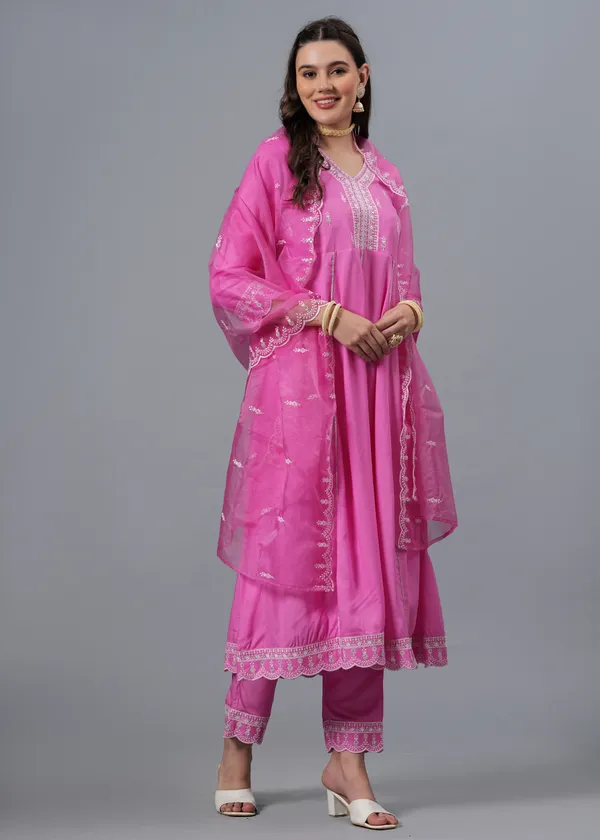 Pink_Ethnic_Motifs_Embroidered_Regular_Sequinned_Anarkali_Kurta_With_Palazzos_&_Dupatta_For_Women