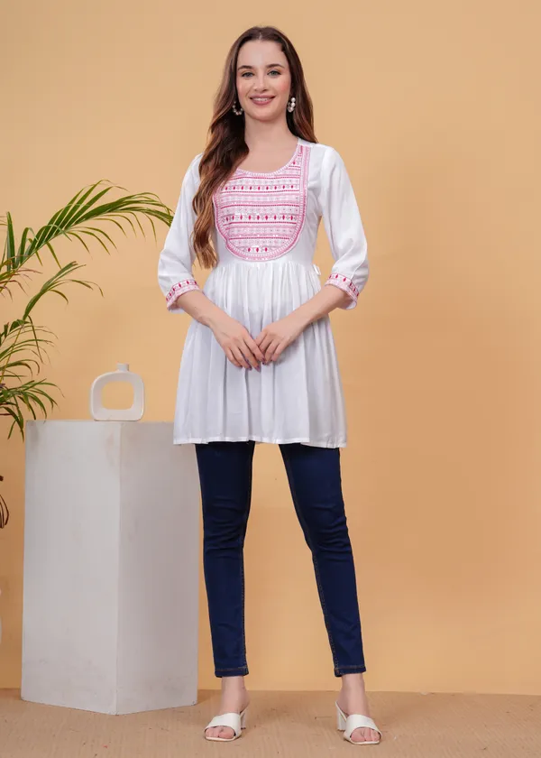 White_Embroidered_Top_For_Women