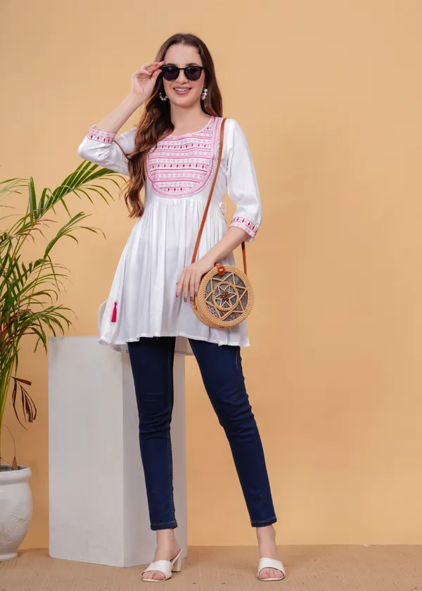White_Embroidered_Top_For_Women