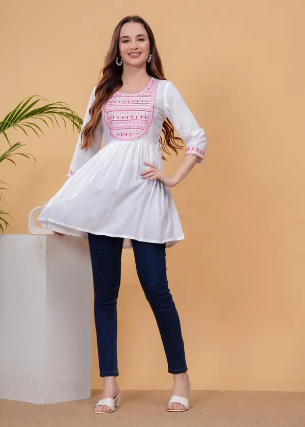 White_Embroidered_Top_For_Women