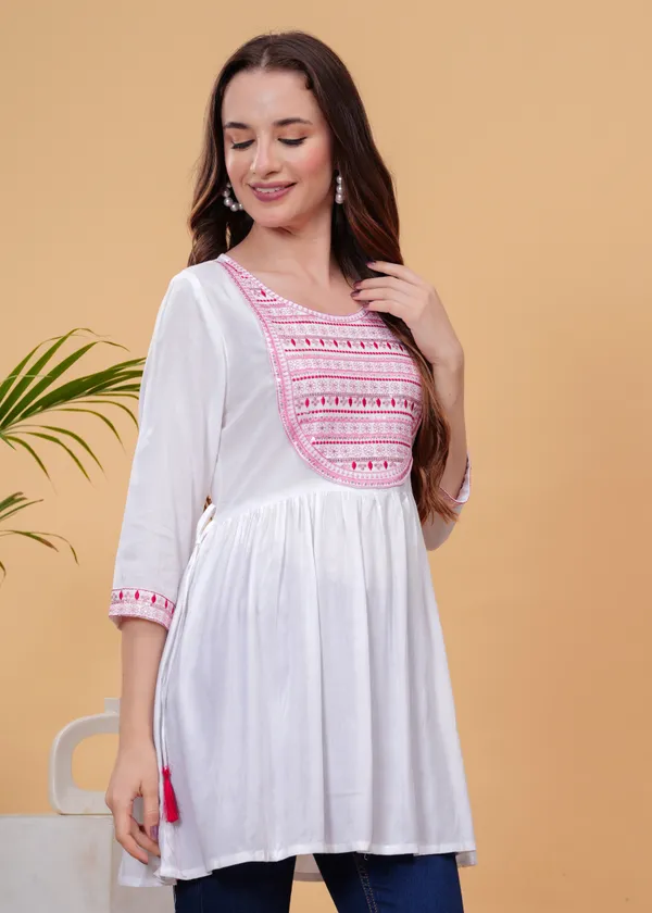 White_Embroidered_Top_For_Women