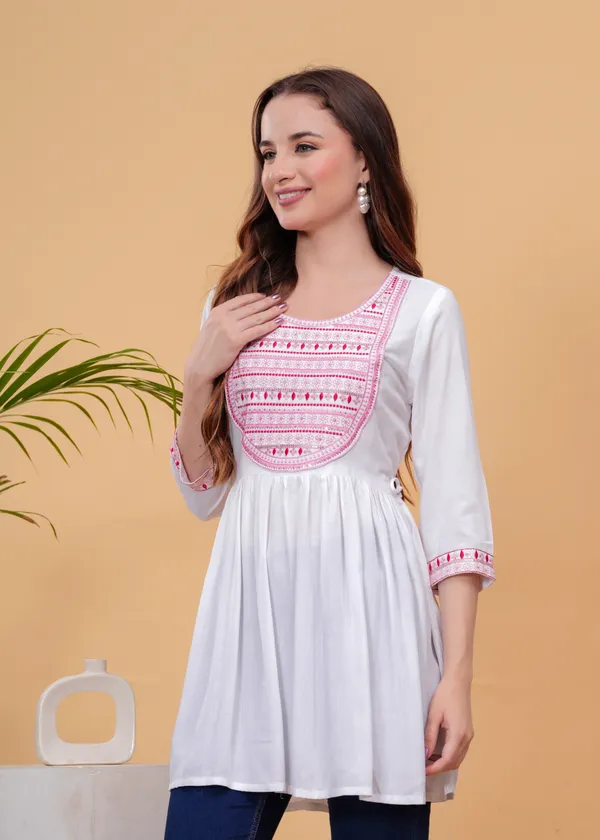 White_Embroidered_Top_For_Women