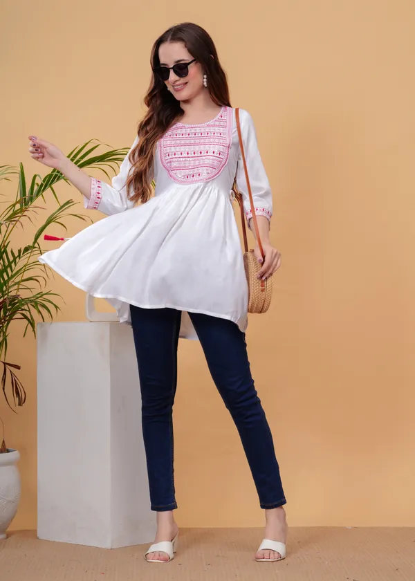 White_Embroidered_Top_For_Women