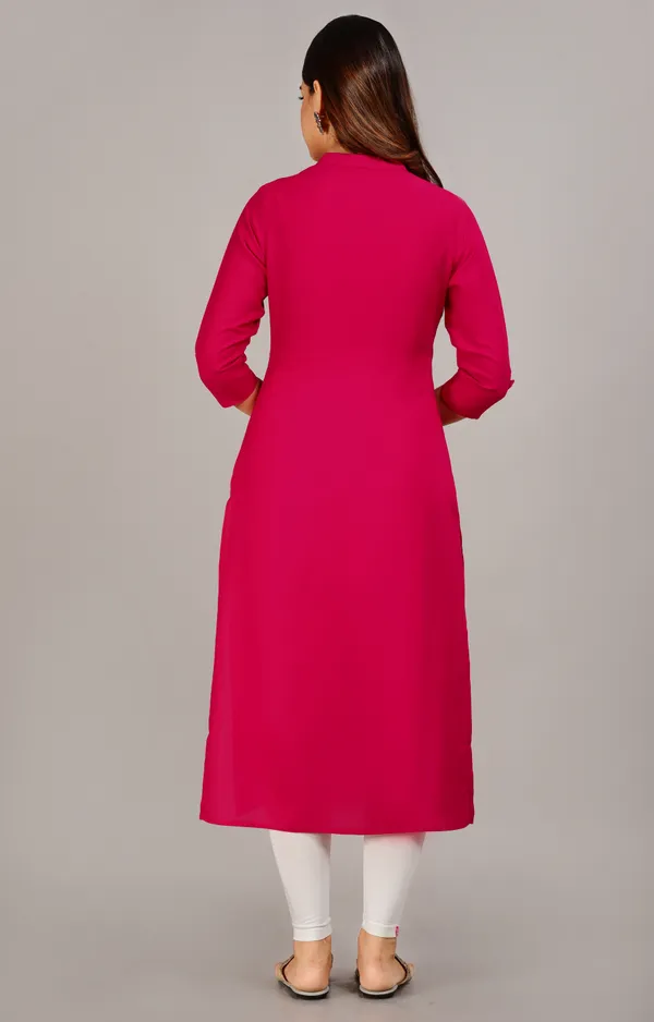 Dark_Pink_Embroidered_Straight_Kurta_For_Women