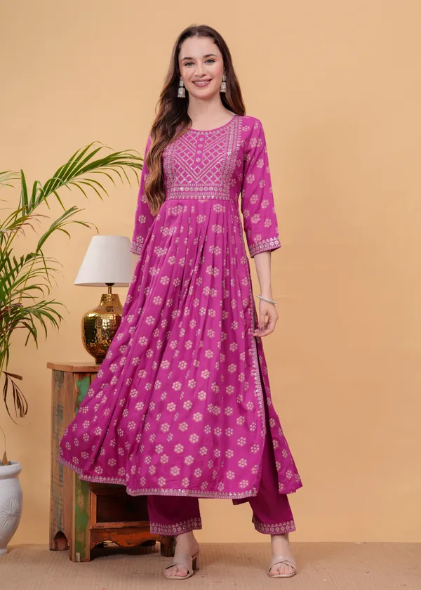 Pink_Floral_Embroidered_Regular_Sequinned_A-Line_Kurta_With_Palazzos_&_Dupatta_For_Women