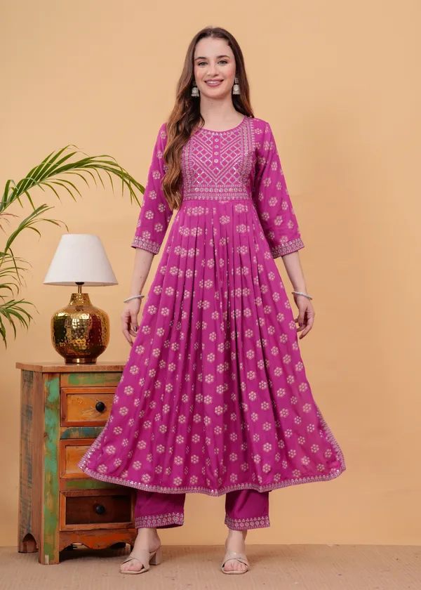 Pink_Floral_Embroidered_Regular_Sequinned_A-Line_Kurta_With_Palazzos_&_Dupatta_For_Women