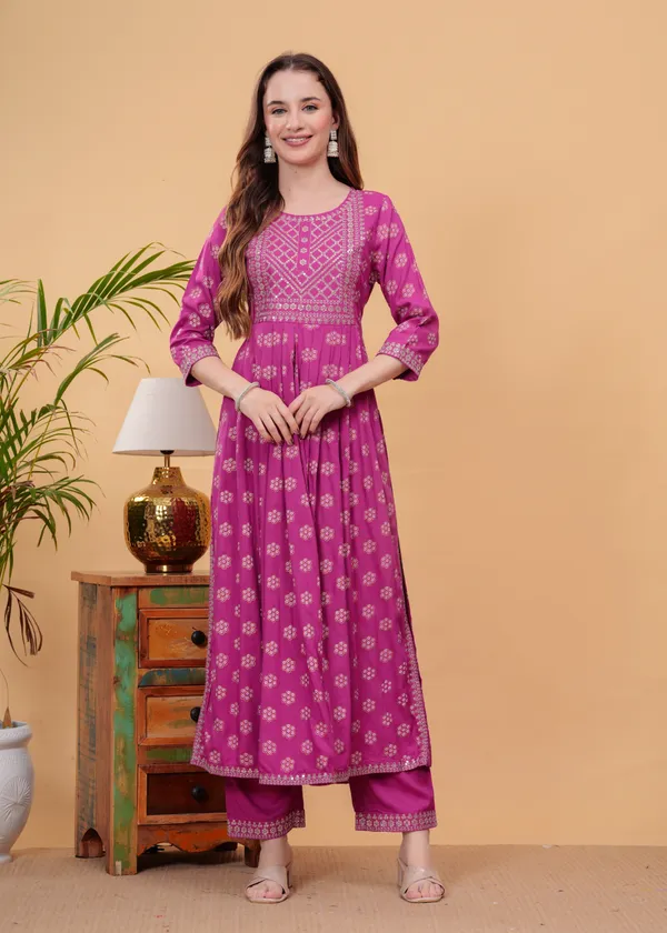 Pink_Floral_Embroidered_Regular_Sequinned_A-Line_Kurta_With_Palazzos_&_Dupatta_For_Women
