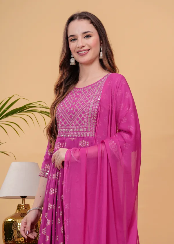 Pink_Floral_Embroidered_Regular_Sequinned_A-Line_Kurta_With_Palazzos_&_Dupatta_For_Women