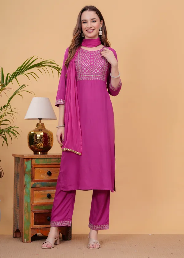 Pink_Floral_Embroidered_Regular_Sequinned_Straight_Kurta_With_Palazzos_&_Dupatta_For_Women