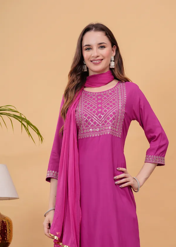 Pink_Floral_Embroidered_Regular_Sequinned_Straight_Kurta_With_Palazzos_&_Dupatta_For_Women