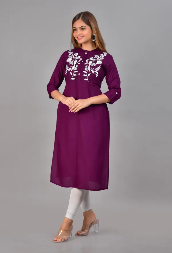 Purple_Embroidered_Straight_Kurta_For_Women