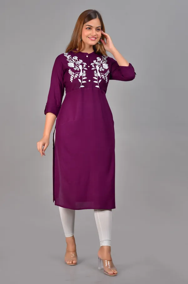 Purple_Embroidered_Straight_Kurta_For_Women