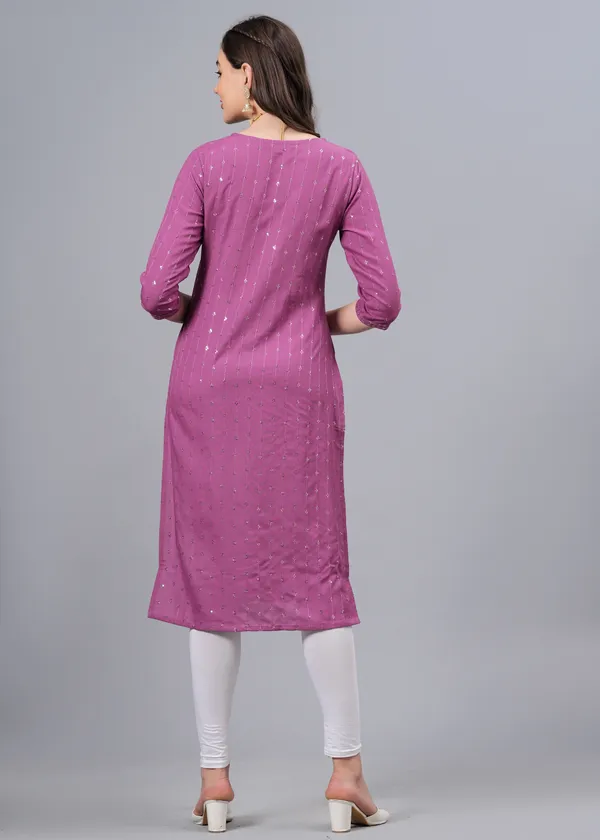 Light_Purple_Sequinned_Embroidery_Straight_Kurta_For_Women