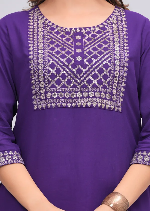 Purple_Floral_Embroidered_Sequinned_Kurta_With_Palazzos_&_With_Dupatta_For_Women