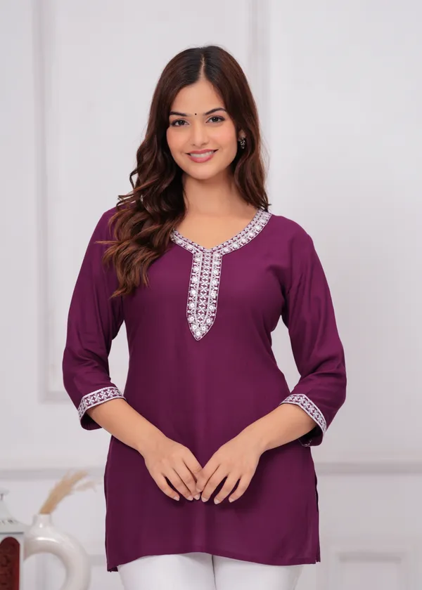 Purple_Floral_Embroidered_Regular_Top_For_Women