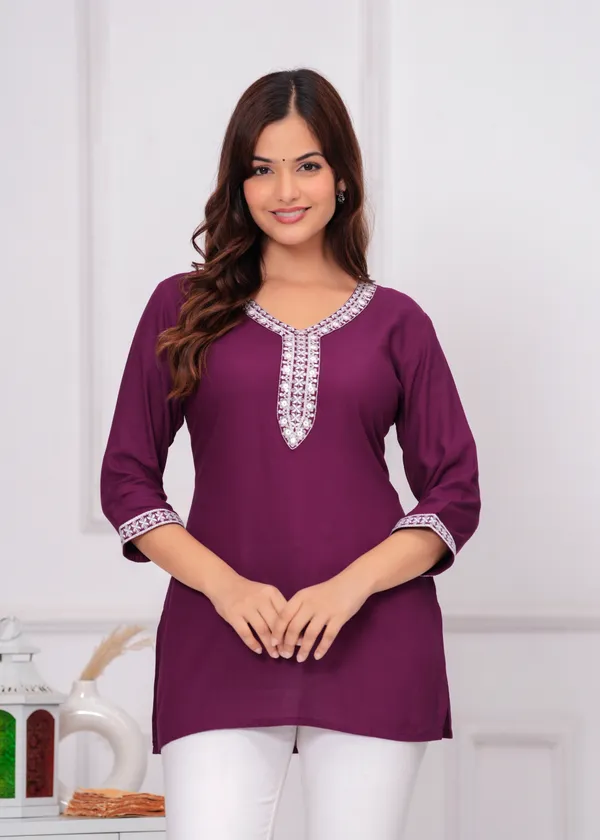 Purple_Floral_Embroidered_Regular_Top_For_Women