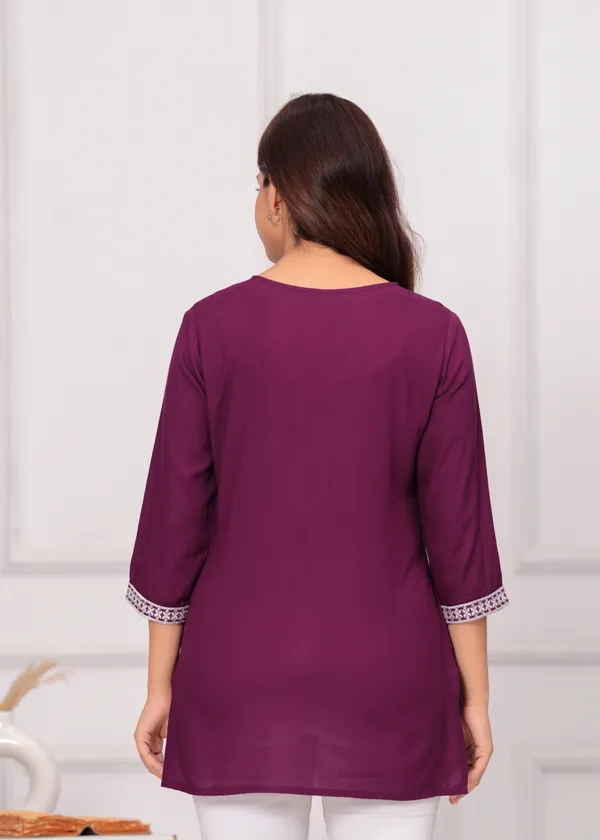 Purple_Floral_Embroidered_Regular_Top_For_Women