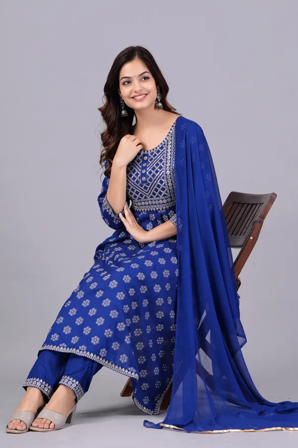 Blue_Floral_Embroidered_Sequinned_Kurta_With_Palazzos_&_With_Dupatta_For_Women