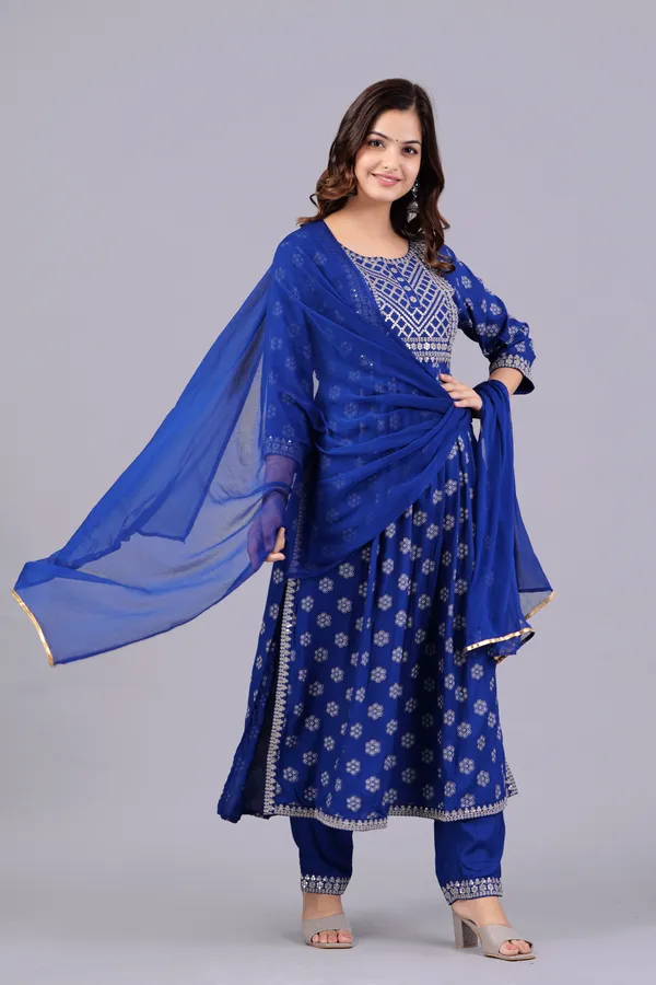 Blue_Floral_Embroidered_Sequinned_Kurta_With_Palazzos_&_With_Dupatta_For_Women