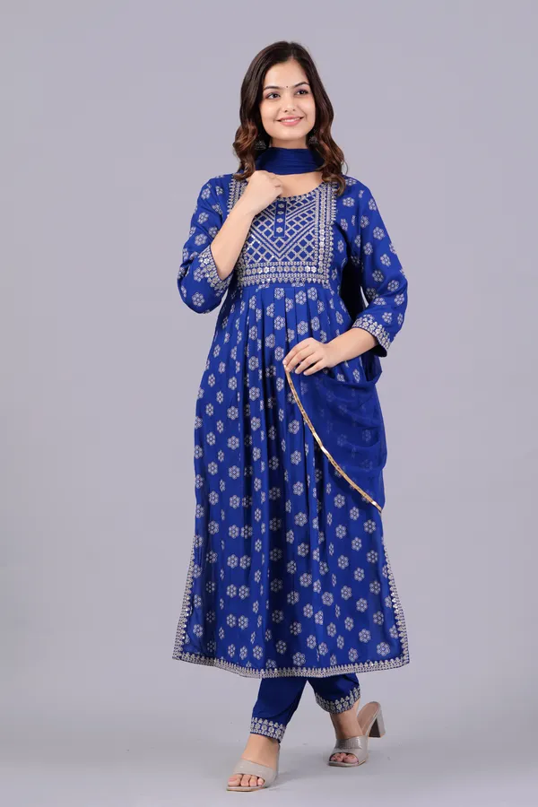 Blue_Floral_Embroidered_Sequinned_Kurta_With_Palazzos_&_With_Dupatta_For_Women