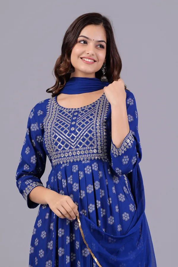 Blue_Floral_Embroidered_Sequinned_Kurta_With_Palazzos_&_With_Dupatta_For_Women
