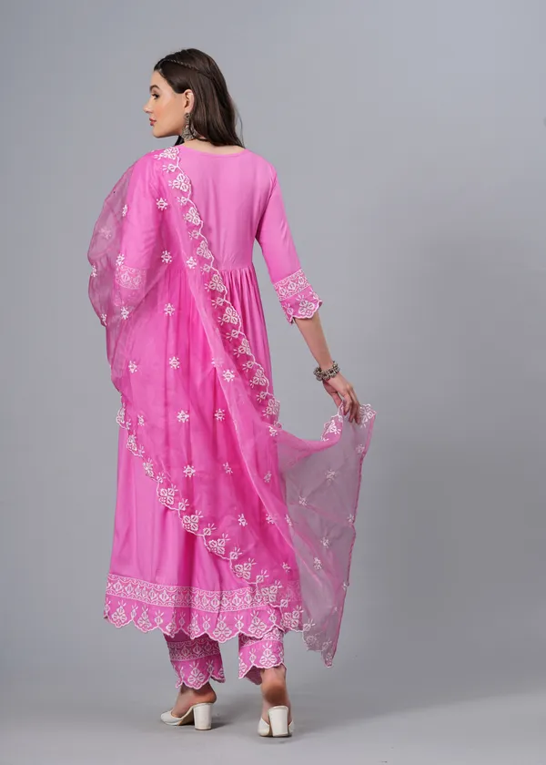 Pink_Floral_Embroidered_Regular_Mirror_Work_Anarkali_Kurta_With_Palazzos_&_Dupatta_For_Women