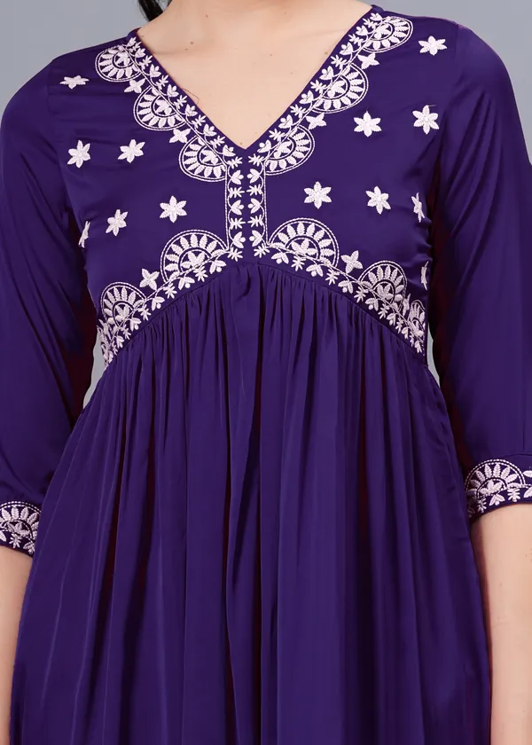Purple_Ethnic_Motifs_Printed_V-Neck_Embroidered_Top_For_Women