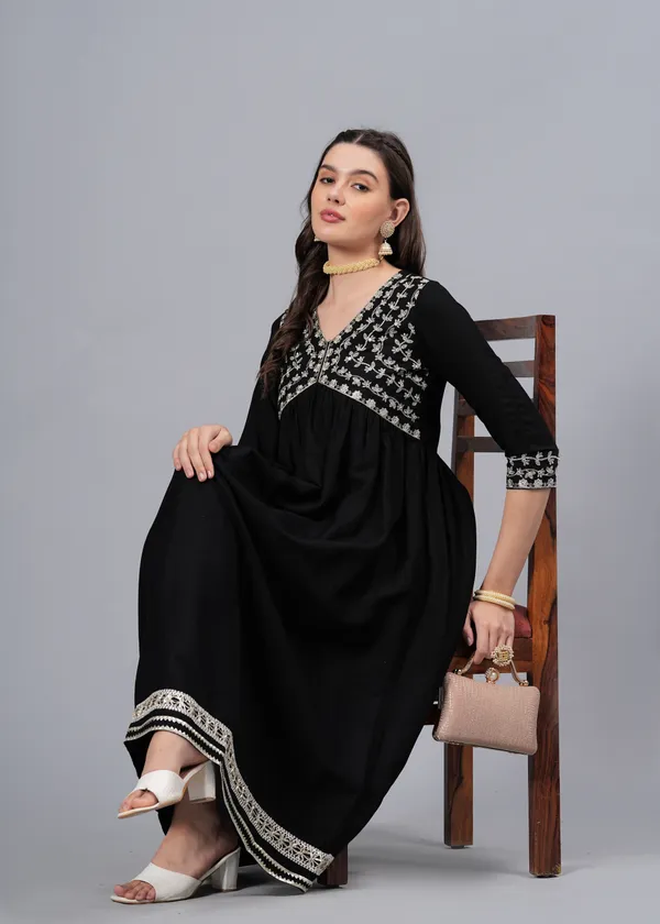 Black_Embroidery_Ethnic_Dress_For_Women