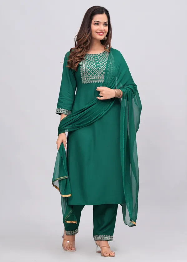 Green_Embroidered_Regular_Sequinned_Kurta_With_Palazzos_&_Dupatta_For_Women