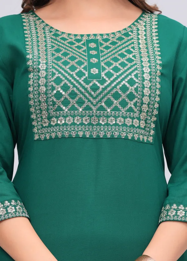Green_Embroidered_Regular_Sequinned_Kurta_With_Palazzos_&_Dupatta_For_Women
