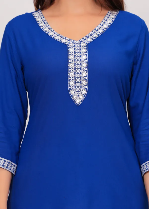 Blue_Floral_Embroidered_Regular_Top_For_Women